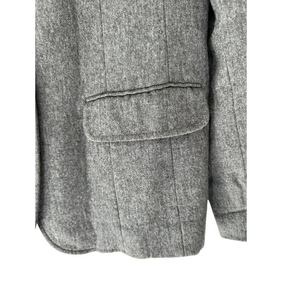 Pendleton Gray Preppy Academia Business Career Office Work Wool Blazer Size 14 - Picture 8 of 16